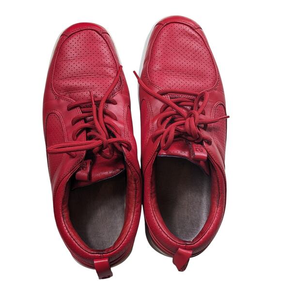 CLAE Shoes Mens 11.5 Parker Sneakers Red Leather Athletic Stylish Streetwear main image 5
